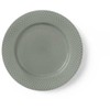 Lyngby Porcelæn – Rhombe Earth pietų lėkštė – Ø21 cm – Samanos