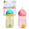 Munchkin - 2pk Tip & Sip Straw Cup - Rožinė/Geltona - 296 ml +12m