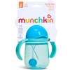 MUNCHKIN mokomasis puodelis su šiaudeliu TIP & SIP, mėlynas, 6 mėn+, 207 ml, 90646P