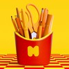 Mustard Garstyčios - „Fries 'n Scribes“ - 10 cm x 8 cm