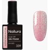 Nailura - Gelinis lakas 339 - Vario rožės blizgučiai - 10 ml