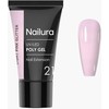 Nailura - Polimerinis gelis 21 - šviesiai rožinis blizgučiai - 30 ml