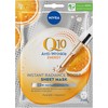 Nivea - Q10 Energy lakštinė veido kaukė - 1 vnt.