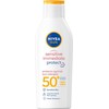 Nivea jautriai odai skirtas „Immediate Protect“ apsauginis losjonas nuo saulės ir alergijos SPF 50+, 200 ml