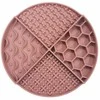 Nordic paws - Lickmat Round - Raudona - 21x21cm