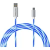 Oniverse „Micro USB“ įkrovimo laidas su LED, 2 metrai – baltas
