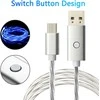 Oniverse „Micro USB“ įkrovimo laidas su LED, 2 metrai – baltas