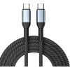 Oniverse USB-C į USB-C 100W greito įkrovimo laidas, 2 m – juodas