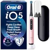„Oral B iO5“ elektrinis dantų šepetėlis – rožinis – 1 šepetėlio galvutė, aukščiausios kokybės kelioninis dėklas