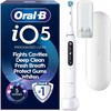 „Oral B iO5“ elektrinis dantų šepetėlis – baltas – 1 šepetėlio galvutė, aukščiausios kokybės kelioninis dėklas