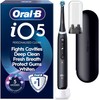 „Oral B iO5“ elektrinis dantų šepetėlis – juodas – 1 šepetėlio galvutė, aukščiausios kokybės kelioninis dėklas