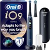 Oral B - iO9 Elektrinis dantų šepetėlis - Sapphire Mėlyna - 2 Šepetėlio galvutė, Charging Travel Case