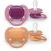 Philips Avent - Itin minkštas čiulptukas, 18+m, lyserød/oranžinė