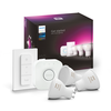 Philips Hue WCA Starter Kit 4,3W GU10 3vnt, Tiltas, Jungiklis | GU10 | 4,3 W | RGBW 2000-6500K | Bluetooth ir Zigbee