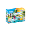 70610 Playmobil, linksmas baseinas su vandens purslais