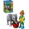 PLAYMOBIL - Zoologijos sodas: Drambliuko jauniklis ir zoologijos sodo prižiūrėtojas (72092)