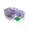 Plus-Plus - Mini Pastel - Suitcase Metal Violetinė, 600 pc (7003)