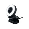 Internetinė kamera Razer Kiyo - Streaming Camera with Ring Lighting (USB Webcam, HD Video 720p, 60 FPS, Compatible with Open Broadcaster Software, Xsplit, Autofocus, Camera Clip, Tripod Connection) Juodas