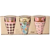 Rice - Melamine Cups with Bon Vivant Prints - Medium - 250 ml