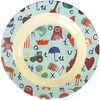 Rice - Melamine Kids Bowl with Mėlyna ABC Print - Mėlyna - 250 ml
