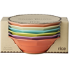 Rice - Melamine Soup Bowl - Assorted Glory Days Colors - 400 ml - 6 Pack