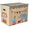 Rice - Raffia Storage Box with Circus Theme - Large