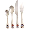 Rice - Stainless Steel Kids Cutlery Set - Monkey and Bear Print