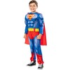 Rubiesdc Comics Rubies - Supermeno paminkštintas kostiumas su apsiaustu - (122-128 cm)