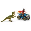 SCHLEICH „Dinosaurs“ Rinkinys - Pabėgimas Nuo Velociraptoriaus Keturračiu