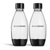 Buteliukai SodaStream DWS Fuse, juodos spalvos, 2 x 0,5 l