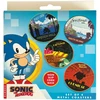 Sonic - Sonic The Hedgehog Printed Metal Location Coasters Set - 89mm