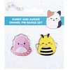 „Squishmallows“ – 2 ženkliukai „Sunny Auggie“ – ryškios