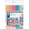 Staedtler - Dual-Tip Markers Pastel, 12 pcs Assorted (3200 C12PA)