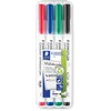 Staedtler - Lumocolor baltos lentos žymeklis - 4 vnt. asorti (301 WP4)