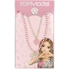 Top Model TOPModel - Double Layer Necklace LEOHEART - Gold, Rožinė, Baltas, Raudona - 46.5 cm + 5 cm