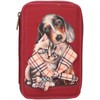 Top Model TOPModel - Double Pieštukas Case FUR EVER FRIENDS - Deep, Warm Raudona
