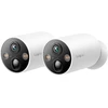 TP-Link kamera Tapo C425, belaidė lauko apsauga, (2 vnt.), 2K QHD 4MP, AI, naktinio matymo, IP66, Baltas EU