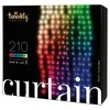 Kalėdinė išmanioji lempučių girlianda Twinkly Curtain 210L 5mm RGBW, užuolaidos, daugiaspalvės