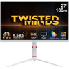 „Twisted Minds“ – „Arctic Pro“ serijos 27 colių FHD – 180 Hz 0,5 ms spartos IPS HDMI 2.1 žaidimų monitorius – baltas