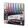 Uni-Ball Uni - Chalkmarker 5M - Metallic spalvos, 8 vnt
