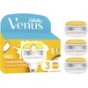 „Venus“ – „Pro ComfortGlide Coconut Olay“ skutimosi peiliukai – geltoni/balti – 3 vnt.