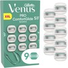Venus Pro ComfortGlide Sensitive skustuvo peiliukai – žali/balti – 9 vnt.