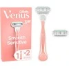 "Gillette Venus Sensitiv e Smooth" skustuvas + 2 galvutės