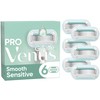 Venus Pro Smooth jautrios odos skutimosi peiliukai – žali/balti