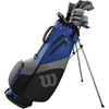 Wilson – 1200 TPX grafito golfo komplektas su 10 lazdų ir krepšiu – mėlynas