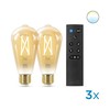 WIZ WI-FI BLE 50W ST64 AMB TW 2PK + REMOTE