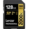 Atminties kortelė LEXAR PRO 2000X SDHC / SDXC UHS-II U3(V90) R300 / W260 (be kortelių tvarkytuvo) 128 GB