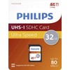 Atminties kortelė „Philips“ SDHC kortelė 32 GB, 10 klasės UHS-I U1