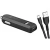 AVACOM CARMAX 2 AUTOMOBILINIS KROVIMAS 2X QUALCOMM QUICK CHARGE 2.0, Juodas (USB-C KABELIS)