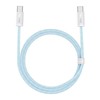 BASEUS dinaminis duomenų kabelis USB-C į USB-C 100w 1m Mėlyna
